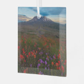 花 |インディアンペイントブラシ&ペンステモン ガラスオーナメント (正面左)