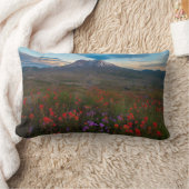 花 |インディアンペイントブラシ&ペンステモン ランバークッション (ブランケット)