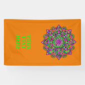 花 – インディアン曼荼羅1 横断幕 (横)