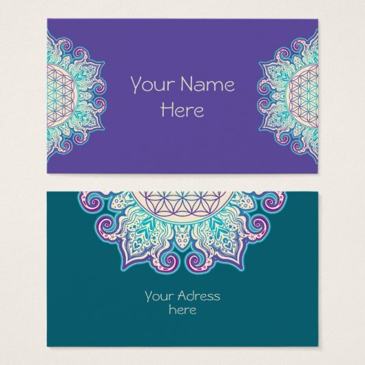 花 – インディアン曼荼羅2 (正面&裏面)