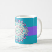 花 – インディアン曼荼羅2 コーヒーマグカップ (正面右)