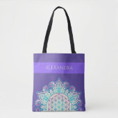 花 – インディアン曼荼羅2 トートバッグ (正面)