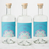 花 – インディアン曼荼羅2 リキュールボトルラベル (ボトル)
