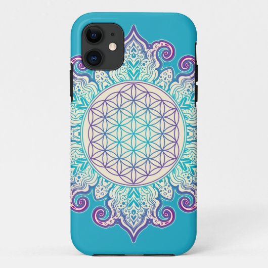 花 – インディアン曼荼羅2 Case-Mate iPhoneケース (裏面)
