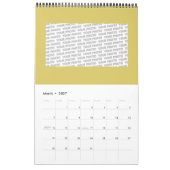 花 – インディアン曼荼羅3 カレンダー (3月 2027)