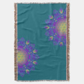 花 – インディアン曼荼羅3 スローブランケット (正面縦)