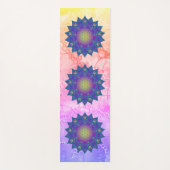 花 – インディアン曼荼羅3 ヨガマット (正面)