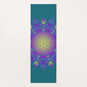 花 – インディアン曼荼羅3 ヨガマット (裏面)