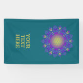 花 – インディアン曼荼羅3 横断幕 (横)