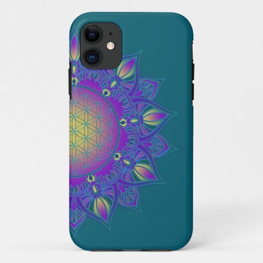 花 – インディアン曼荼羅3 Case-Mate iPhoneケース (裏面)