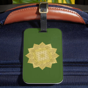 花 – インディアン曼荼羅4 ラゲッジタグ