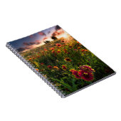 花 |インディアン毛布ワイルドフラワーテキサス州 ノートブック (右側)