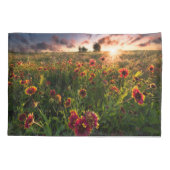 花 |インディアン毛布ワイルドフラワーテキサス州 枕カバー (裏面)