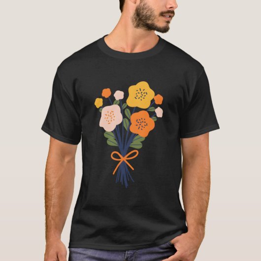 花 エスプリ 植物 花 フラワー Tシャツ (正面)