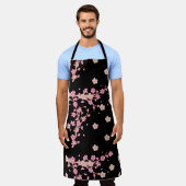 花 エプロン (着用した状態)