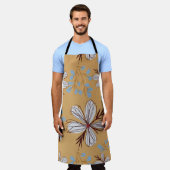 花 エプロン (着用した状態)