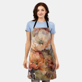 花 エプロン (着用した状態)