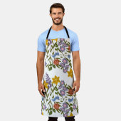 花 エプロン (着用した状態)