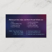 花 – エンジェルウィングス – 霊気 名刺 (裏面)