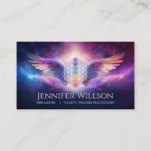 花 – エンジェルウィングス – 霊気 名刺 (正面)