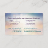 花 – エンジェルウィングス – 霊気 名刺 (裏面)