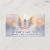 花 – エンジェルウィングス – 霊気 名刺 (正面)