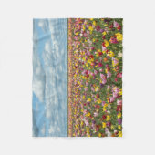 花 |オレゴン州ウィラメットバレーチューリップ フリースブランケット (正面)