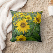 花 |オレゴン、バルソムートコロンビア川 クッション (ブランケット)