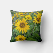 花 |オレゴン、バルソムートコロンビア川 クッション (裏面)