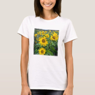 花 オレゴン、バルソムートコロンビア川 Tシャツ