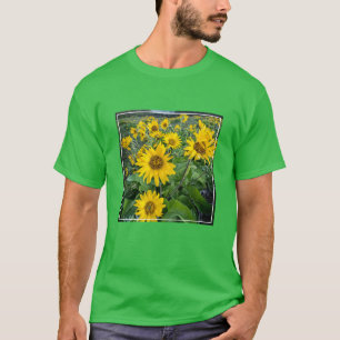 花 オレゴン、バルソムートコロンビア川 Tシャツ