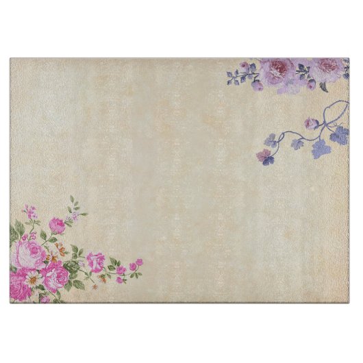 花 カッティングボード (正面)