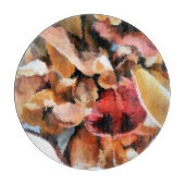 花 カッティングボード (正面)