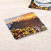 花 |カナリア諸島，スペイン スクエアペーパーコースター (アングル)
