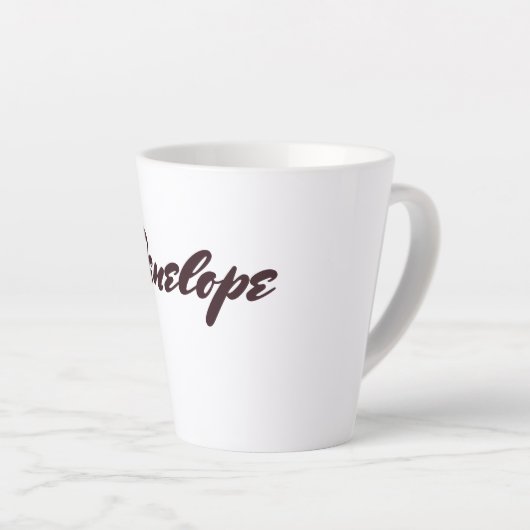 花 カフェラテマグ (右アングル)