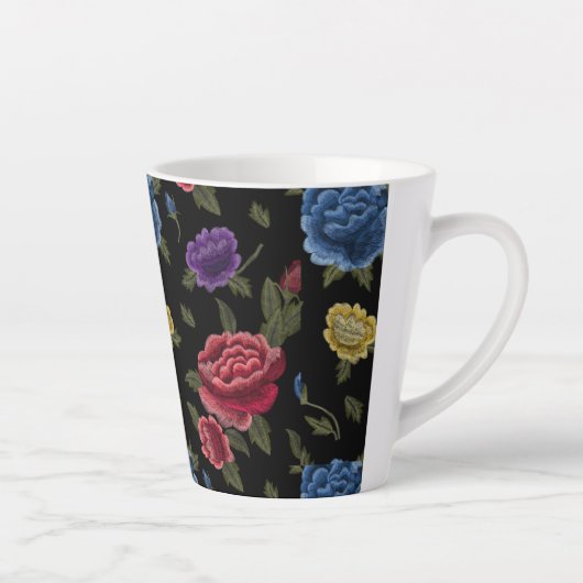 花 カフェラテマグ (右)