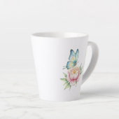 花 カフェラテマグ (右アングル)