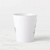 花 カフェラテマグ (正面)