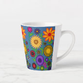 花 カフェラテマグ (右)