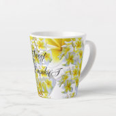 花 カフェラテマグ (右アングル)