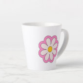 花 カフェラテマグ (右アングル)