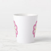 花 カフェラテマグ (正面)