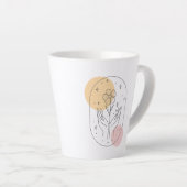 花 カフェラテマグ (右アングル)