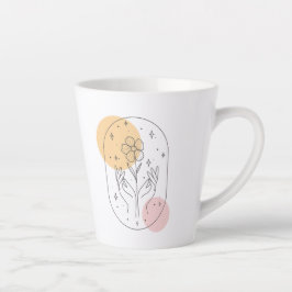花 カフェラテマグ