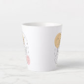 花 カフェラテマグ (正面)