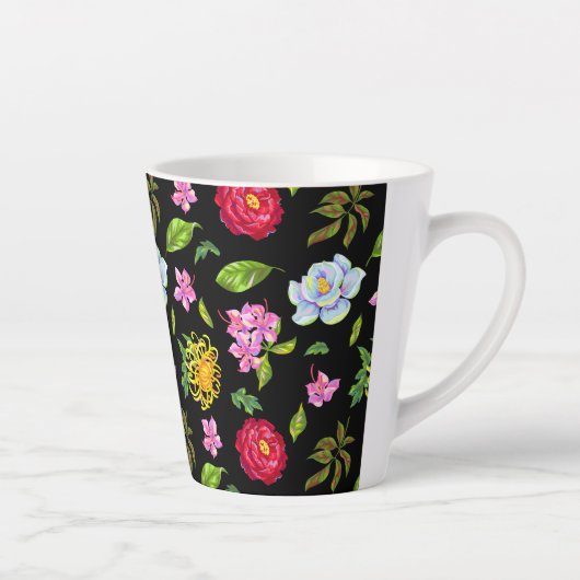 花 カフェラテマグ (右)