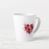 花 カフェラテマグ (右アングル)