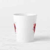花 カフェラテマグ (正面)
