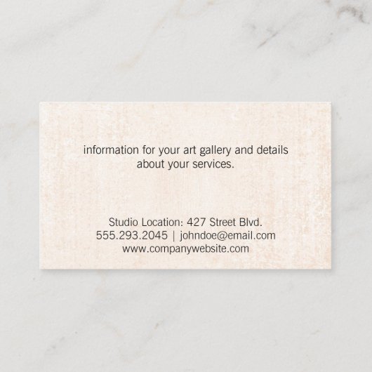 花 |カメラレンズアイコン 名刺 (裏面)