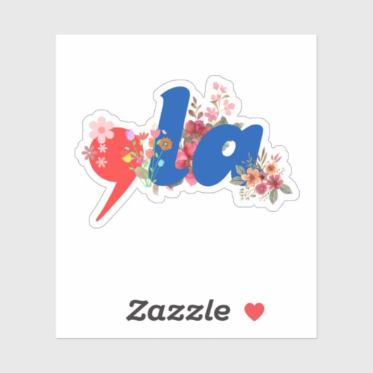 花（カンマ） シール (シート)